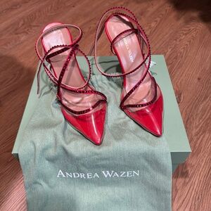 ANDREA WAZEN Dassy Sunset Embellished Stiletto Pumps